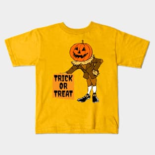 Trick or Treat Scarecrow Kids T-Shirt